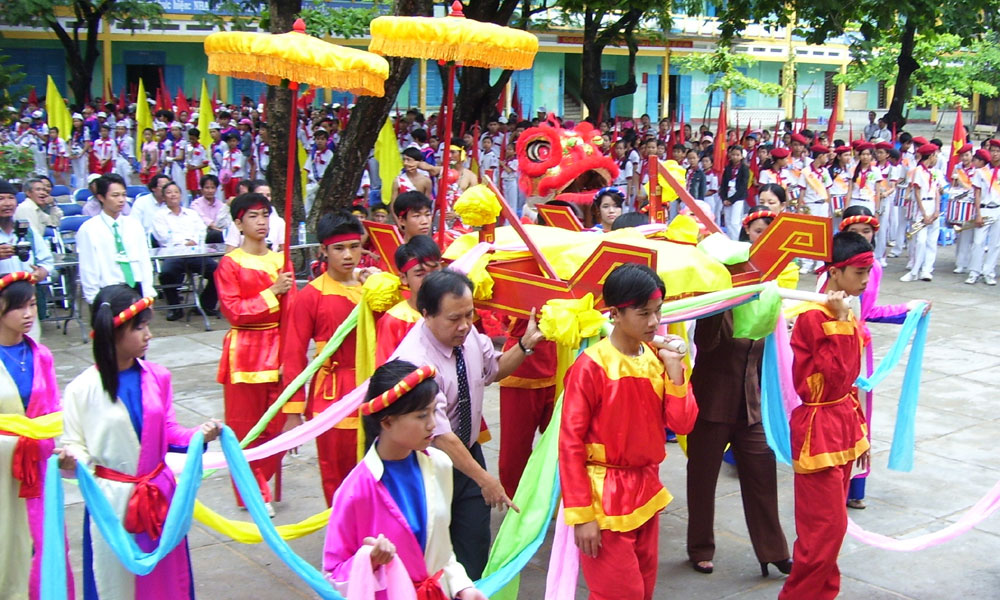 Ở ngôi trường mang tên Vua Hùng